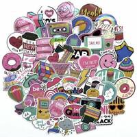 60pcs Vinyl Anime Cute Pink Stickers Bomb Decals Skateboard Car Luggage Laptop 60pcs Vinyl Anime Cute Pink Stickers Bomb Decals Skateboard Car Luggage Laptop