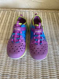 Stride Rite Childrens Sz 11 Multicolor Made to Play Shoes Hook & Loop Purple Blu - Picture 1 of 12