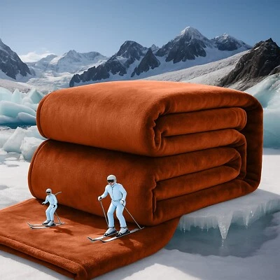 Manta de lana Noches de invierno Manta acolchada Sofá Cama Mantas Foto 1 de 4