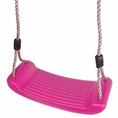 SCHAUKELSITZ SCHAUKEL SITZ KINDERSCHAUKEL KUNSTSTOFF PINK MIT 2 x 2 METER SEILEN