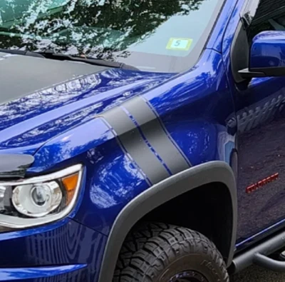 Rayas de marca de hachís para Chevrolet Colorado calcomanías guardabarros carreras gráficos de rally x2 Foto 1 de 4