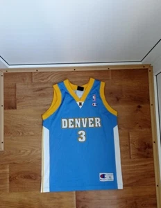 Allen Iverson Denver Nuggets Jersey Basketball Shirt Champion Youth XL Mens S - Picture 1 of 6