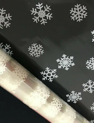OASIS Christmas Cellophane Snowflakes 80cm Wide Gift Flowers wrapping