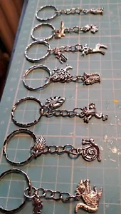 7  WOODLAND ANIMALS. KEYRINGS JOB LOT BULK BUY, HAND CRAFTED WHOLESALE. - Picture 1 of 6