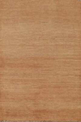 Luxurious Gabbeh Solid Design Wool Modern Accent Rug - Brand New 3x4 ft - Image 1 of 4