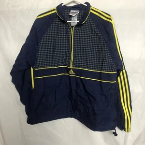 Vintage adidas Originals Nylon Windbreaker Jacket - Men's, Blue/yellow, L - Picture 1 of 3