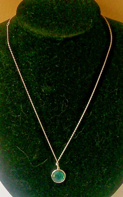 Ippolita Wonderland Small Round Pendant Necklace in  Kelly Green 15" 17" NWT - Image 1 of 2