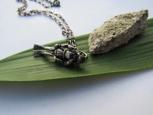 Chaine + pendentif ARGENT Silver - 8,2 gr - Plongeur Plongée sous Marine Apnée - Picture 1 of 5
