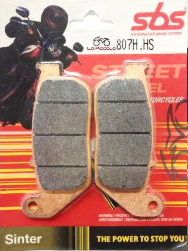 2 PASTIGLIE ANTERIORI SBS 807 HS SINTER HARLEY DAVIDSON XL Sportster 1200 2004 - Imagem 1 de 1