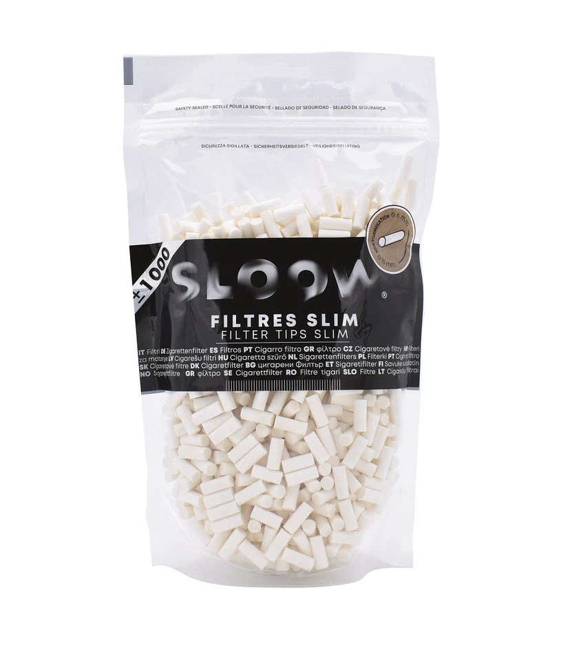 3x 1000 OHNE Plastik Eindrehfilter Slim 6 mm Drehfilter Zigaretten Filter Tabak - Bild 1 von 1