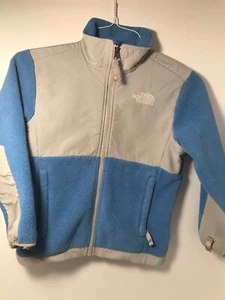 The North Face Girls Fleece Jacket Blue Gray Size Small Style# AC9Q - Picture 1 of 11