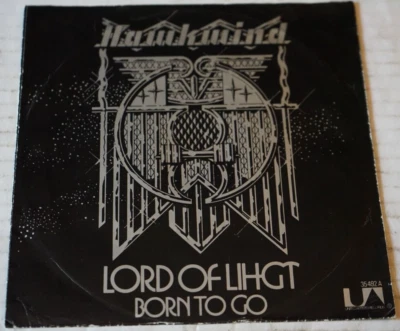 Hawkwind Lord Of Light Born To Go Rare Misspelled Cover 1973 Germany 7" Vg+/Vg+ Foto 1 de 4