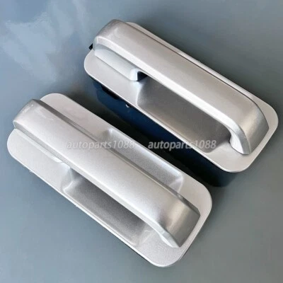 2 piezas manijas de puerta trasera plateadas izquierda y derecha para Ford F150 2015 2016 2017 2018-2020 Foto 1 de 4