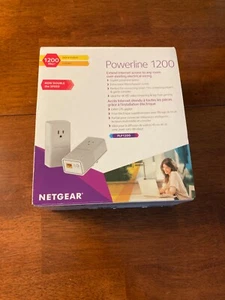 Netgear Powerline 1200 1200 Mbit/s Ethernet LAN Extender - White (Pack of 2) - Picture 1 of 2
