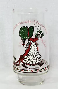 Vaso de vidrio de Coca Cola de colección American Greetings Holly Hobbie edición limitada Navidad - Imagen 1 de 7