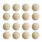 SUPVOX 50pcs Split Wood Balls Christmas Unfinished Half Wooden Balls to Paint DI