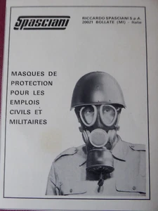1972 PUB SPASCIANI BOLLATE MASQUE DE PROTECTION MASK MASQUE A GAZ FRENCH AD - Imagen 1 de 3