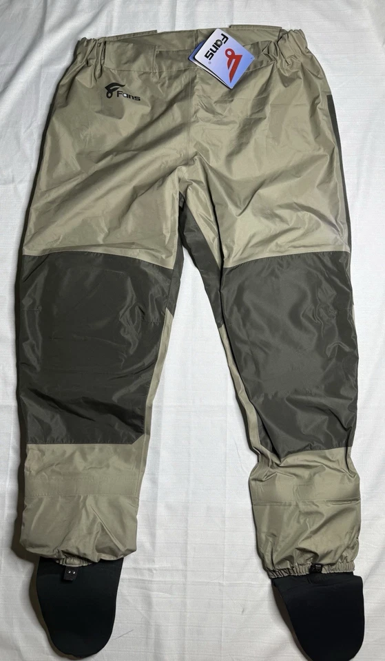 8 Fans Unisex Waist Waders,3-Ply Durable Breathable Waterproof Stocking SIZE XXL - Image 1 of 4