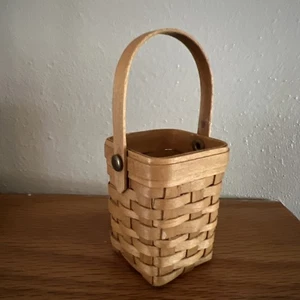 Das Original Mini Korbhaus Miniatur MBH Vintage braun handgewebt selten - Bild 1 von 6