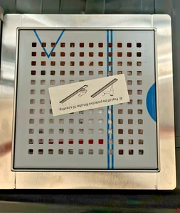Shower Drain Kit Odour Proof 15x15cm Stainless Steel - SEE PICS - Picture 1 of 13