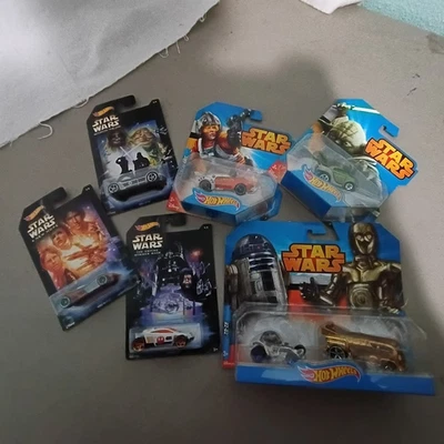 ¡NUEVO! Hot Wheels Star Wars-Skywalker, Ballistik, Spectyte, Motoblade, Yoda, R2D2, C3PO Foto 1 de 4