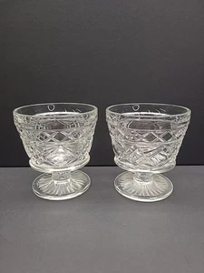 Vintage  Hazel Atlas "Big Top Peanut Butter" Dessert Cups (set of 2) - Picture 1 of 6