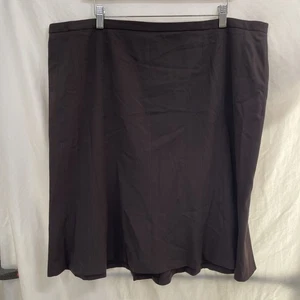 Lane Bryant dunkelbrauner Polyesterrock für Damen Größe 20 - Bild 1 von 13