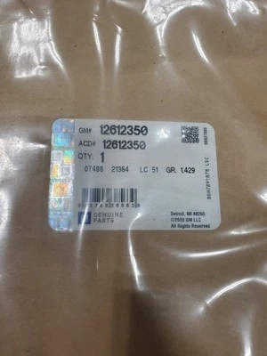 Genuine OEM GM Oil Pan Gasket - Image 1 of 3