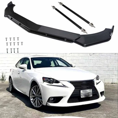 Front Bumper Lip Splitter Spoiler For LEXUS IS200T IS250 IS350 HS250h CT200h - Image 1 of 4