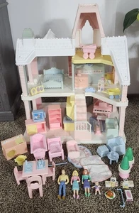 Vintage Playskool Grand Victorian Doll House 1991 Möbel Puppen Zubehör + - Bild 1 von 19