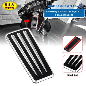 Black Tank Dash Insert Cover For Harley Electra Road Glide Ultra Classic FLHTCU - Picture 1 of 13