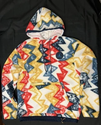 Jaqueta pulôver com capuz Nike Air Jordan Classic Mountainside lã DH1110 133 M - Imagem 1 de 4