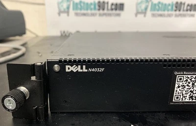 Dell N4032F 24 Port 10G SFP+ w/ 4x SFP+ Uplink Networking Switch Guard Rails - Image 1 of 4