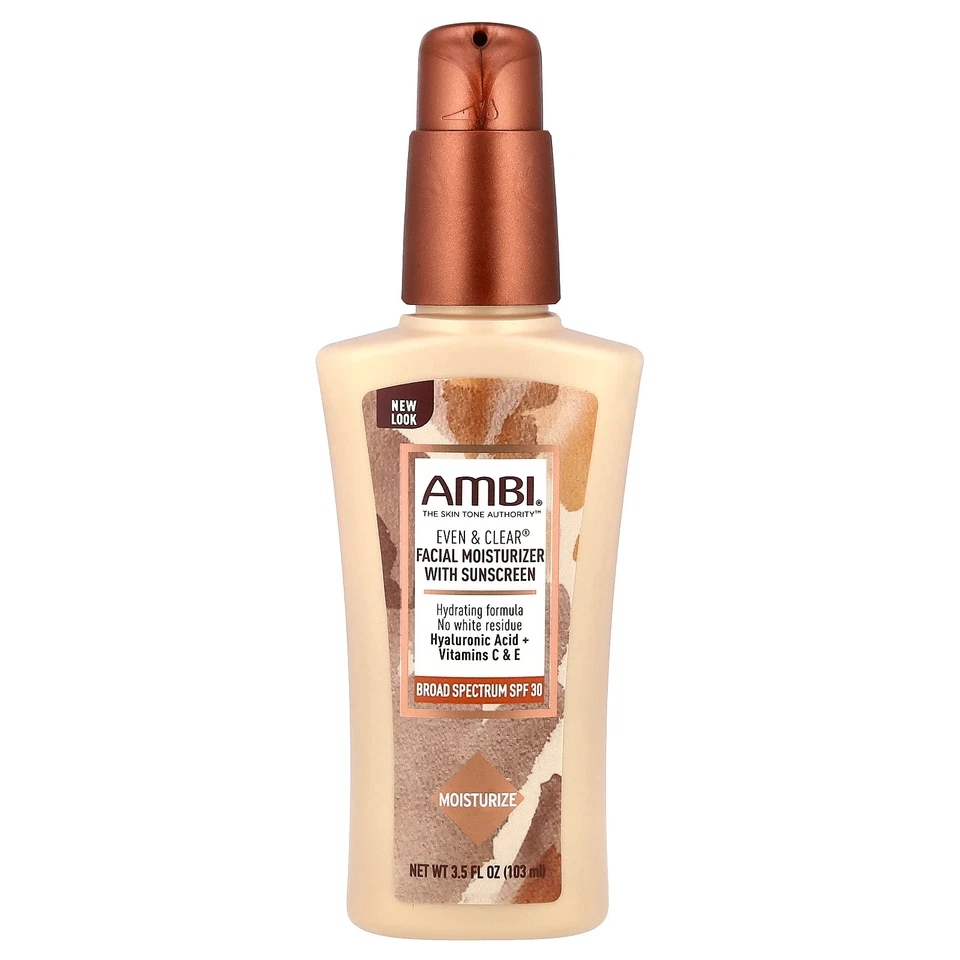 AMBI Even & Clear Daily Facial Moisturizer With 30 SPF 3.5 Ounce