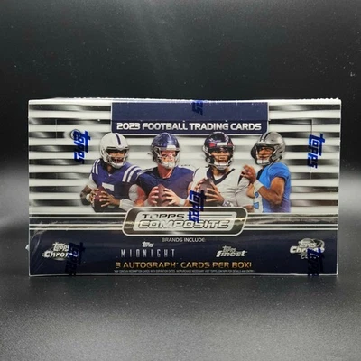 Caja de pasatiempos de fútbol compuesto Topps 2023 - sellada - 3 autógrafos Foto 1 de 2