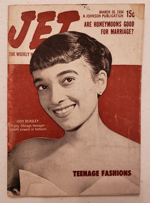 Jet Magazine March 18 1954 Marilyn Monroe~Sammy Davis Jr~Ella Fitzgerald~1950s - Image 1 of 4