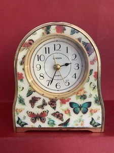 LINDEN TABLE CLOCK MADE TAIWAN  VINTAGE RELOJ DE SOBREMESA - Picture 1 of 15