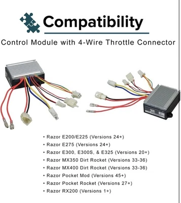 ZK2430D-FS Control Module for Razor Pocket Mod Electric Scooter (Versions 45+) - Image 1 of 4