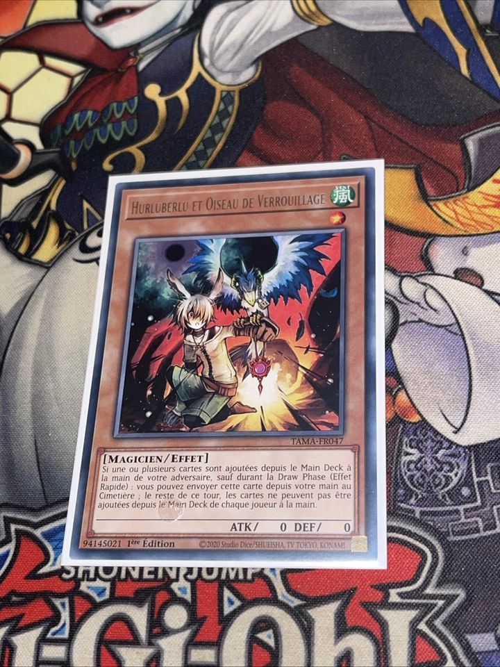 Carte YU GI OH HURLUBERLU ET OISEAU DE VERROUILLAGE TAMA-FR047 Neuf 1st - Photo 1/1