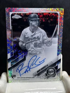 BRENT ROOKER rc 2021 Topps Chrome Baseball ON CARD AUTO Camo SP #RA-BR Twins - Picture 1 of 6