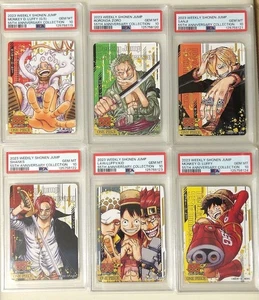 PSA 10 One Piece Weekly Shonen Jump 55th Anniversary Collection Set di 6 Rufy - Foto 1 di 4
