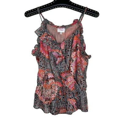 Top Camisola Parker Sin Mangas Volantes Peplum Pequeña Foto 1 de 4