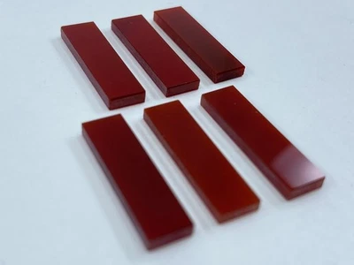 Natural Red Onyx Rectangle Bothside Flatback 10x14mm 20x25mm Loose Gemstone - Image 1 of 3