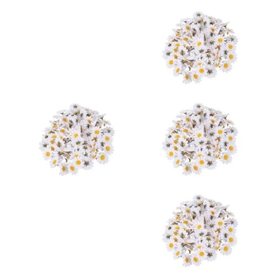  4 Pieces Blüten-köpfe Margeriten Künstlich Dekoration Mini-Kunstblumen - Bild 1 von 4