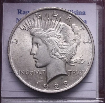 NL* USA 1 DOLLARO ARGENTO SILVER PEACE 1923 SUPER conservazione top price - Immagine 1 di 2