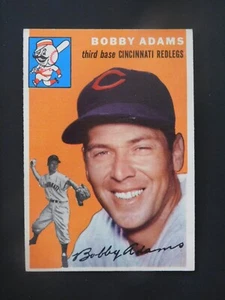 1954 Topps Baseball Card #123 Bobby Adams (EX-MT) - Picture 1 of 2