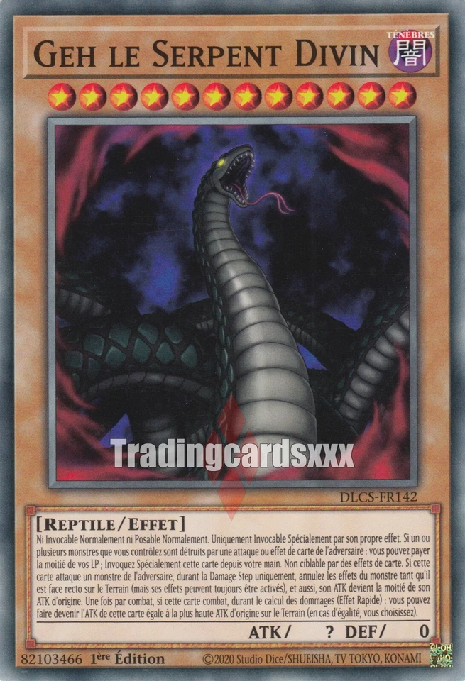 Yu-Gi-Oh! Geh le Serpent Divin : DLCS-FR142 C - Photo 1/1