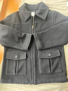 GYMBOREEs Girls Youth Size M (7-8) wool Full zipper Jacket Coat navy blue - Picture 1 of 5