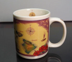 Taza de café de cadena de las islas Sandwich de Hawai taza de café Maui Pacific Traders - Imagen 1 de 5