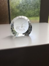 Swarovski Crystal Harlequin Paperweight Disc